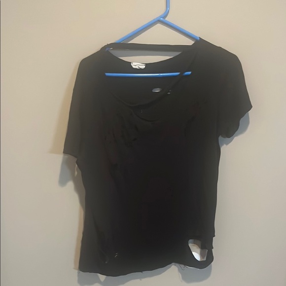 Emory Park Very Distressed Women's Top! Super Cute! Grunge - Picture 1 of 7